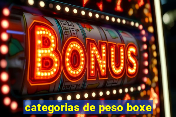categorias de peso boxe